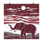Lone Collection Elephant 10 Matte Square Posters