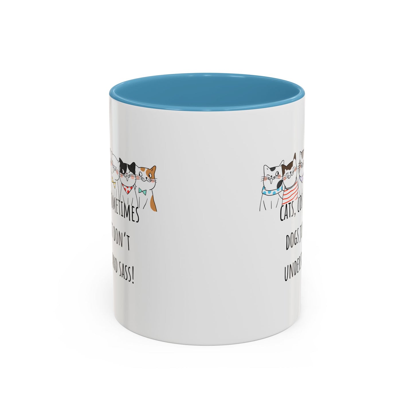 Cats V Dogs Accent Coffee Mug (11oz)
