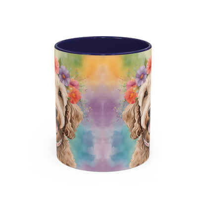 Labradoodle 01 Accent Coffee Mug - Dog Lover Gift
