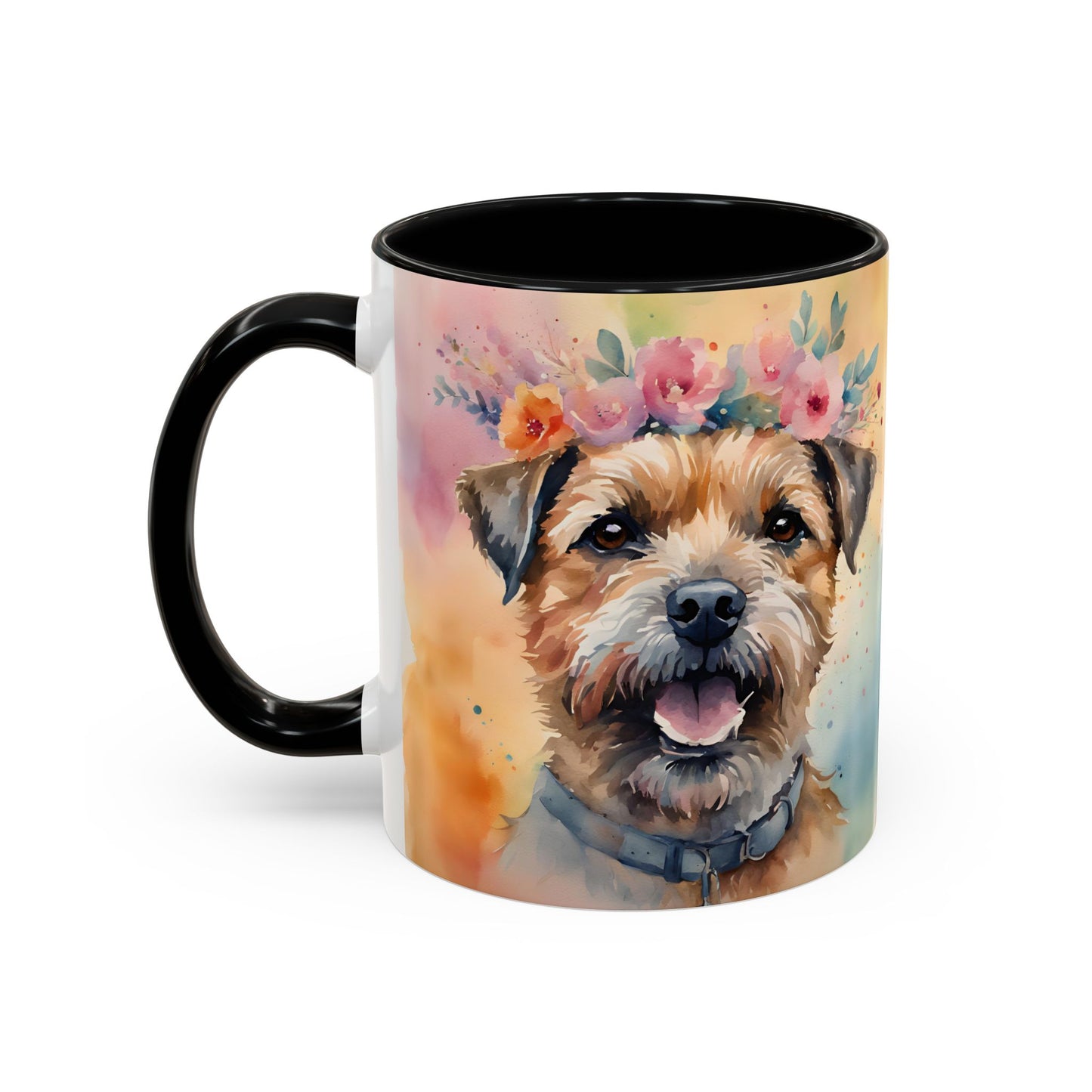 Border Terrier 01 Accent Coffee Mug - Dog Lover Gift
