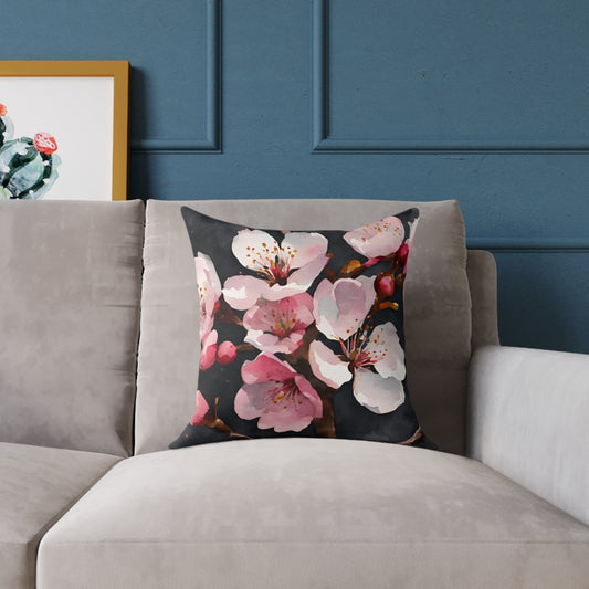 Cherry Blossom 02 Poly Pillow - Natures Beauty Design