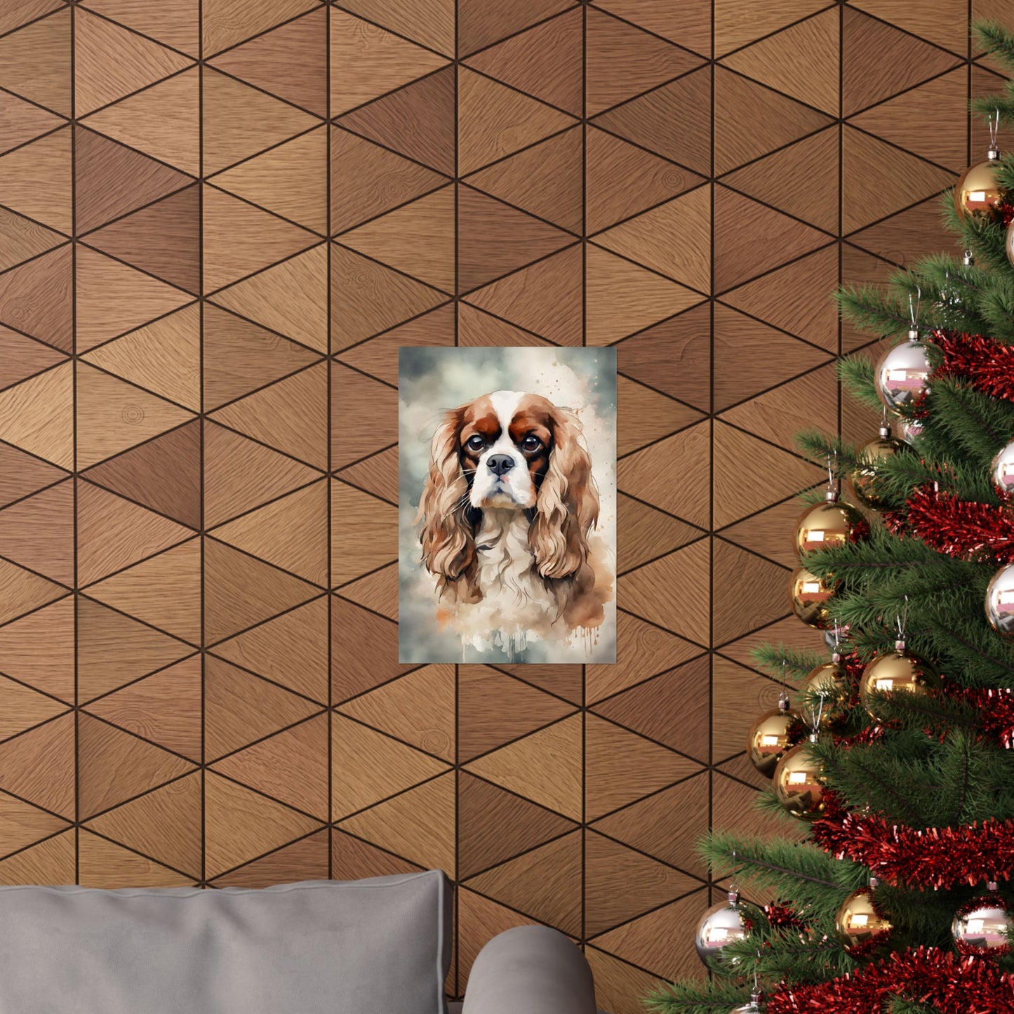 Dogs King Charles Spaniel 01 Matte Vertical Poster