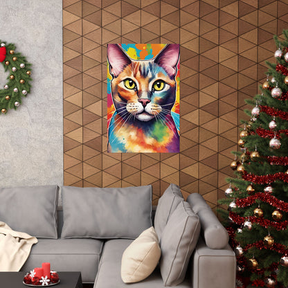 Multicolored Pussycat 4 Matte Vertical Poster