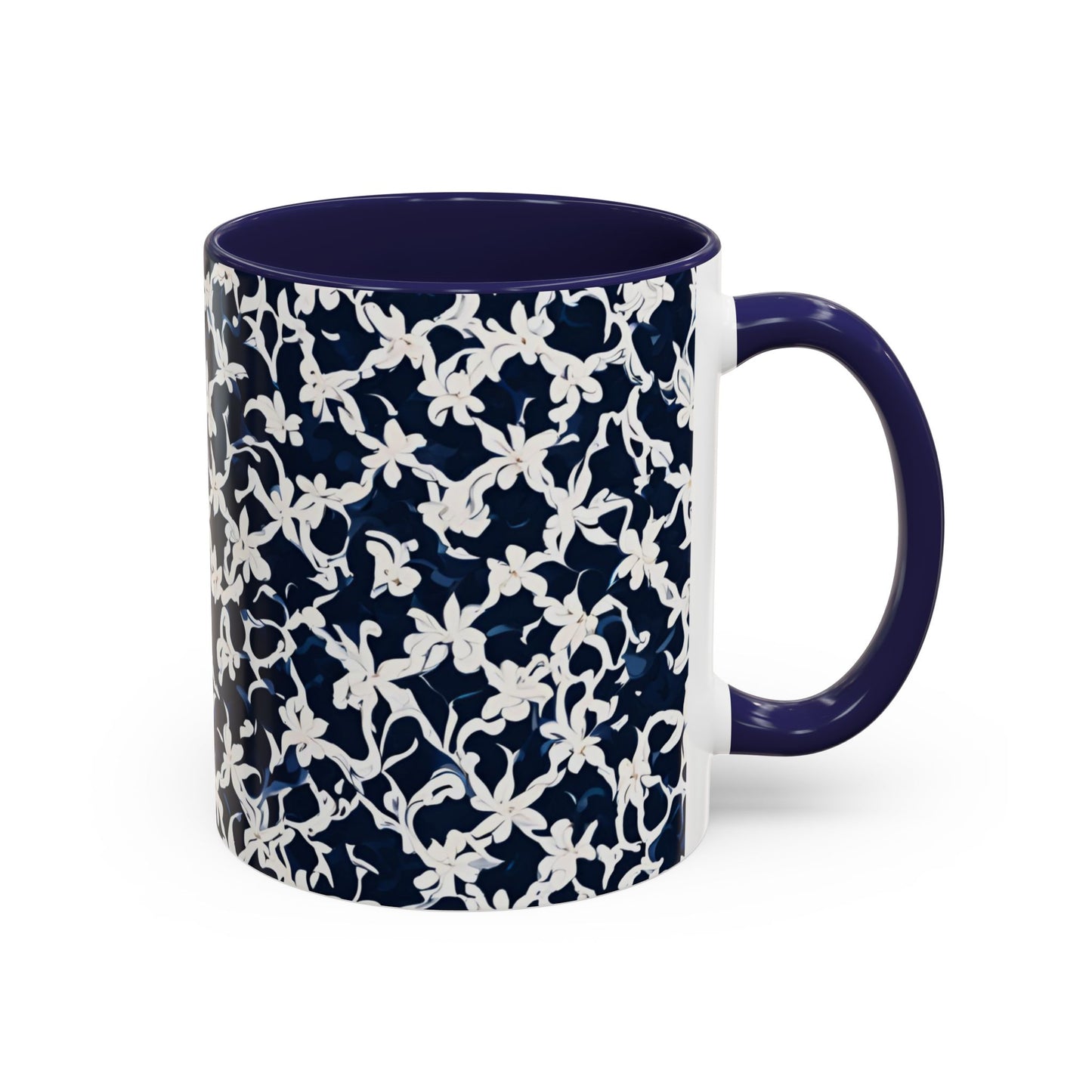 Flower 4 Accent Coffee Mug (11oz)