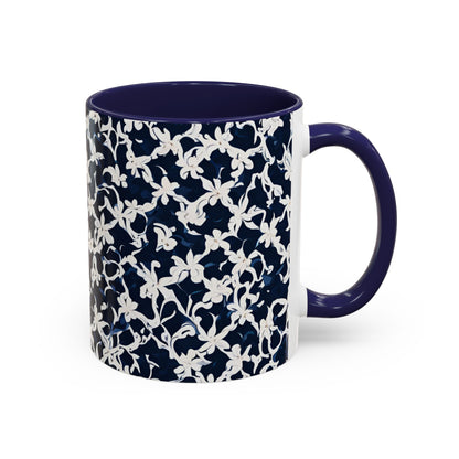 Flower 4 Accent Coffee Mug (11oz)
