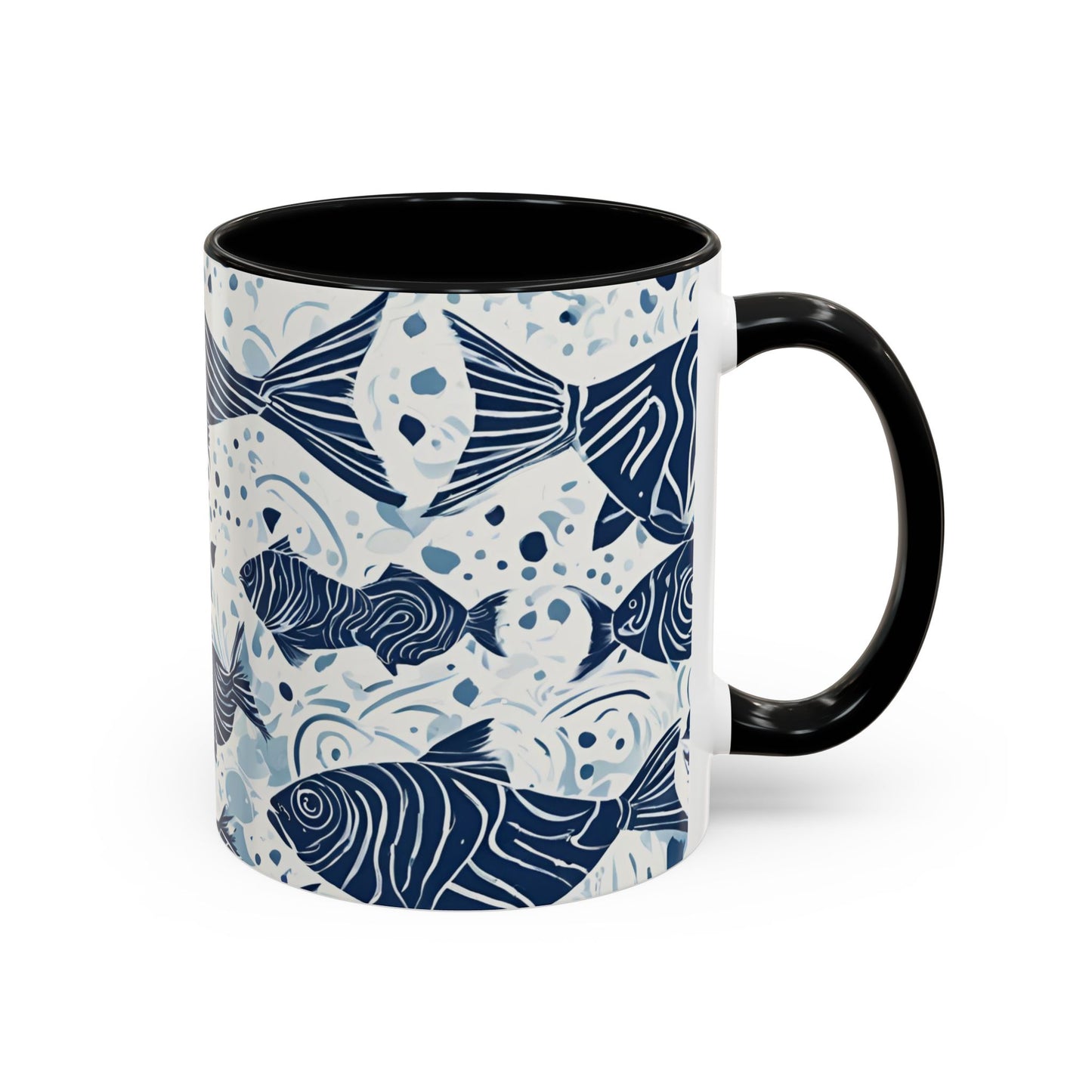 Fish 01 Accent Coffee Mug (11oz)