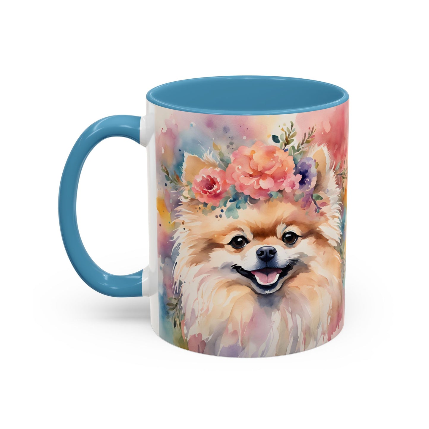 Pomeranian 02 Accent Coffee Mug - Dog Lover Gift