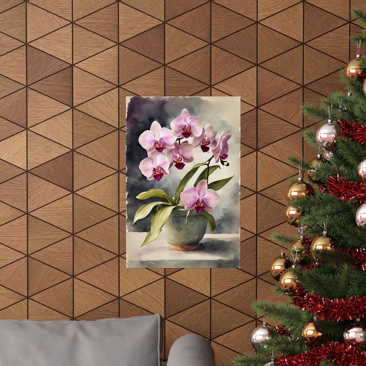 Orchids 08 Matte Vertical Poster