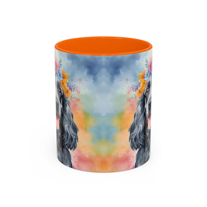 Blue Roan Cocker Spaniel 01 Accent Coffee Mug - Dog Lover Gift