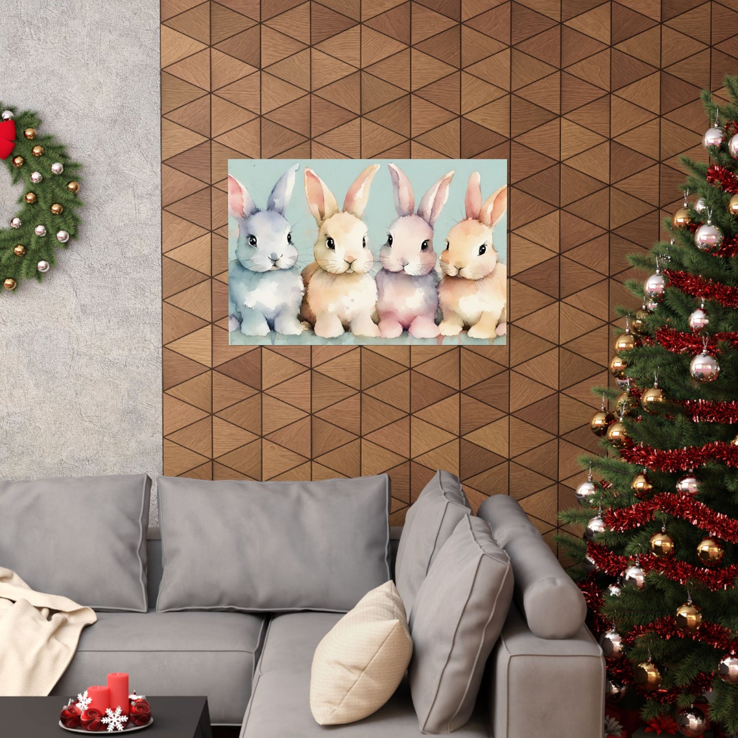 Nursery Bunnies 5 Matte Horizontal Posters