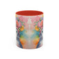 Floral Rag Doll Cat 02 Accent Coffee Mug - 11oz Perfect for Cat Lovers & Gifts