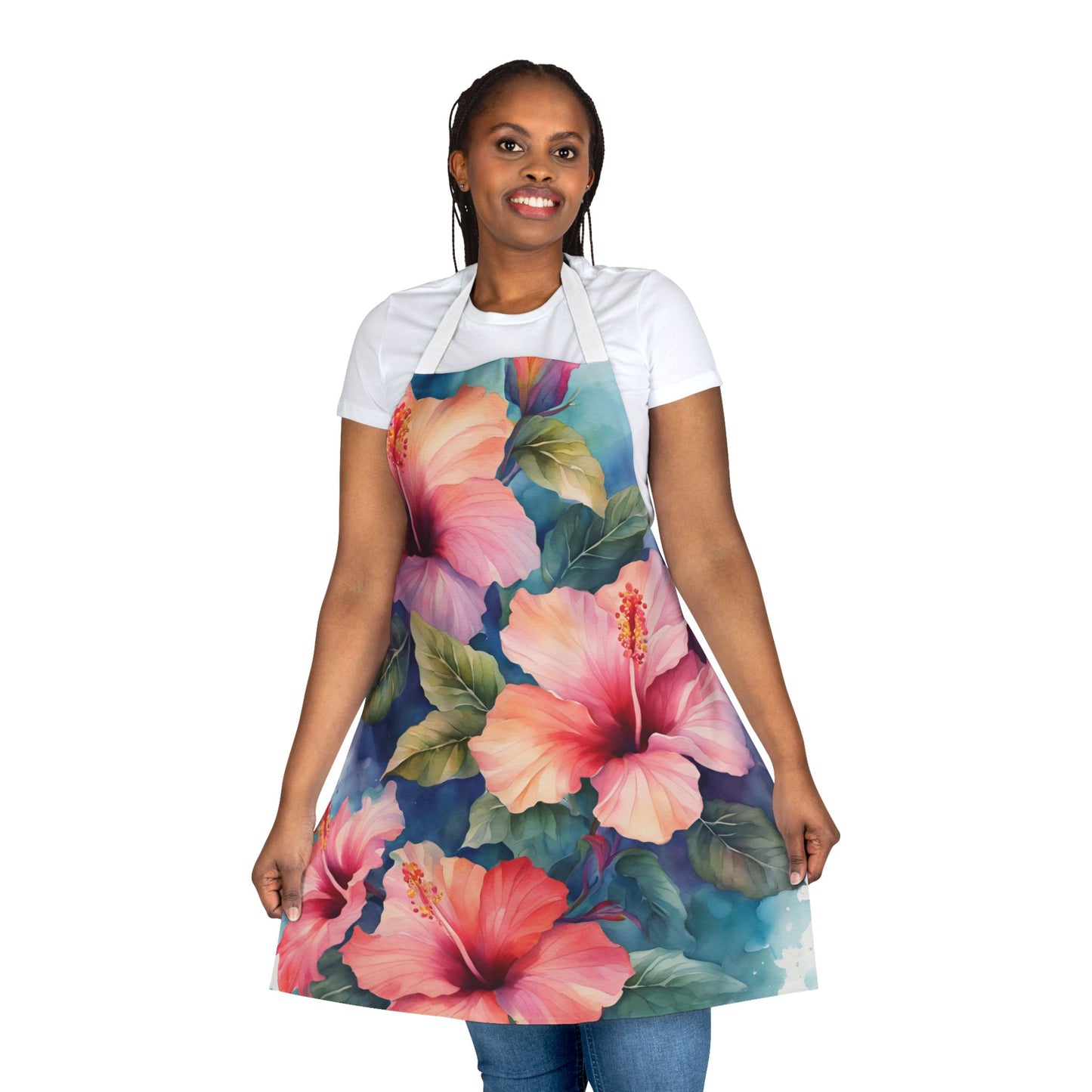 Hibiscus 02 Apron 5-Color Straps
