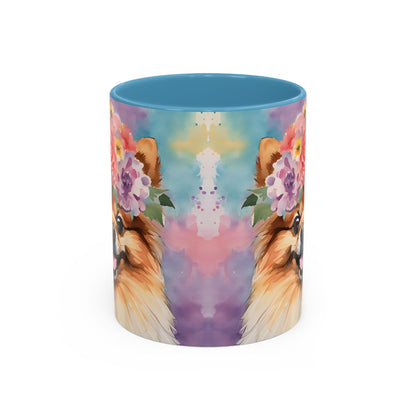 Pomeranian 01 Accent Coffee Mug - Dog Lover Gift