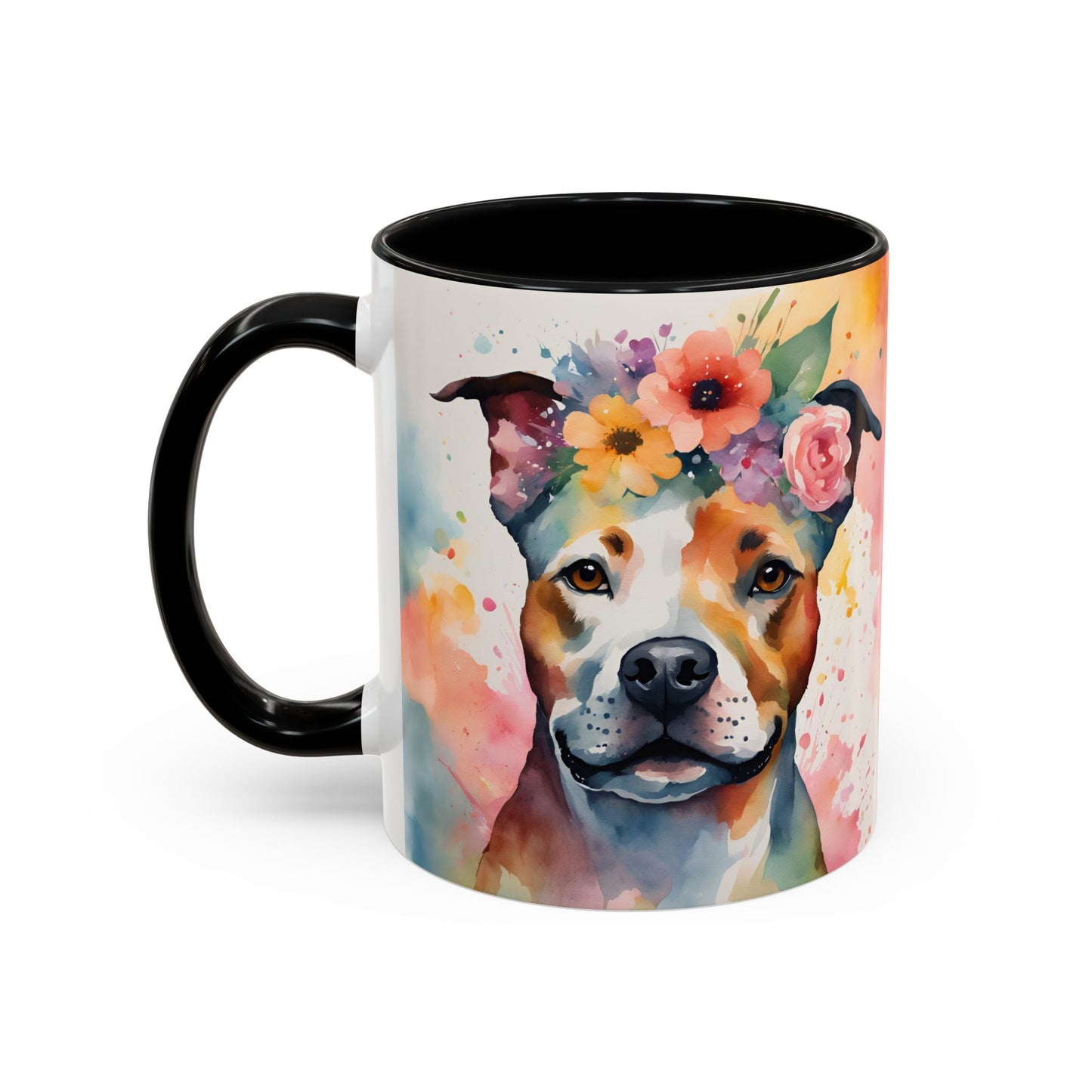 Staffordshire Bull Terrier 03 Accent Coffee Mug - Dog Lover Gift