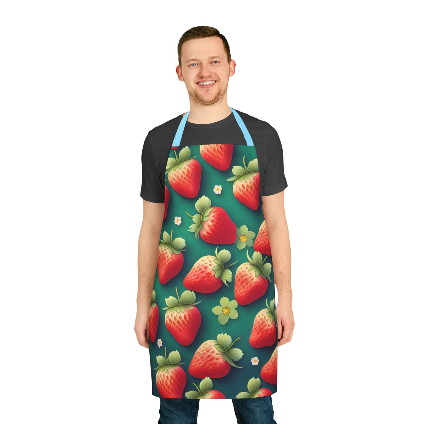 Strawberry 2 Apron, 5 Color Straps (AOP)