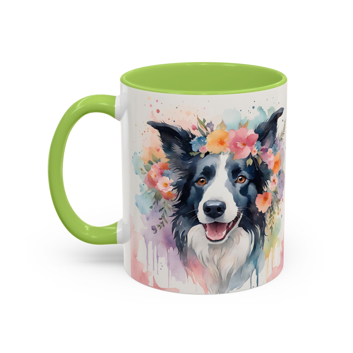 Border Collie 01 Accent Coffee Mug - Dog Lover Gift