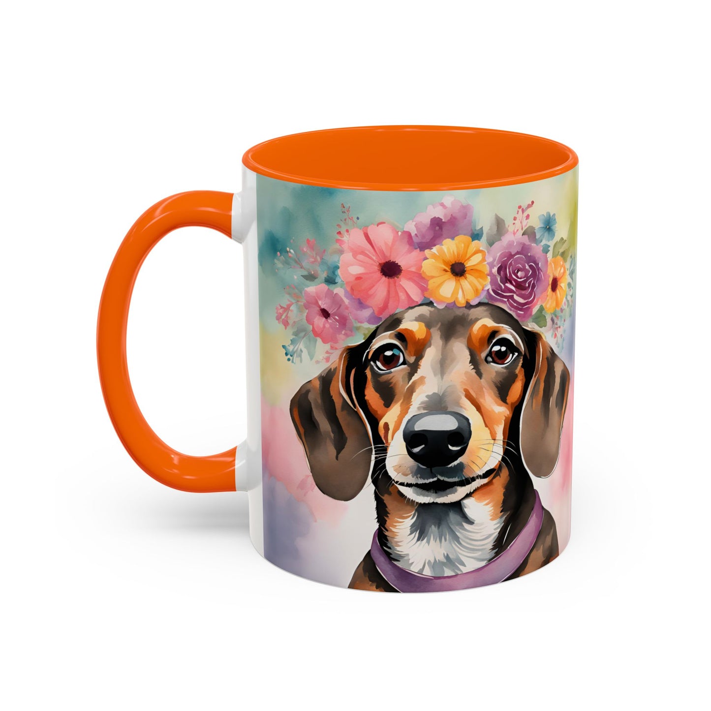 Dachshund 03 Accent Coffee Mug - Dog Lover Gift