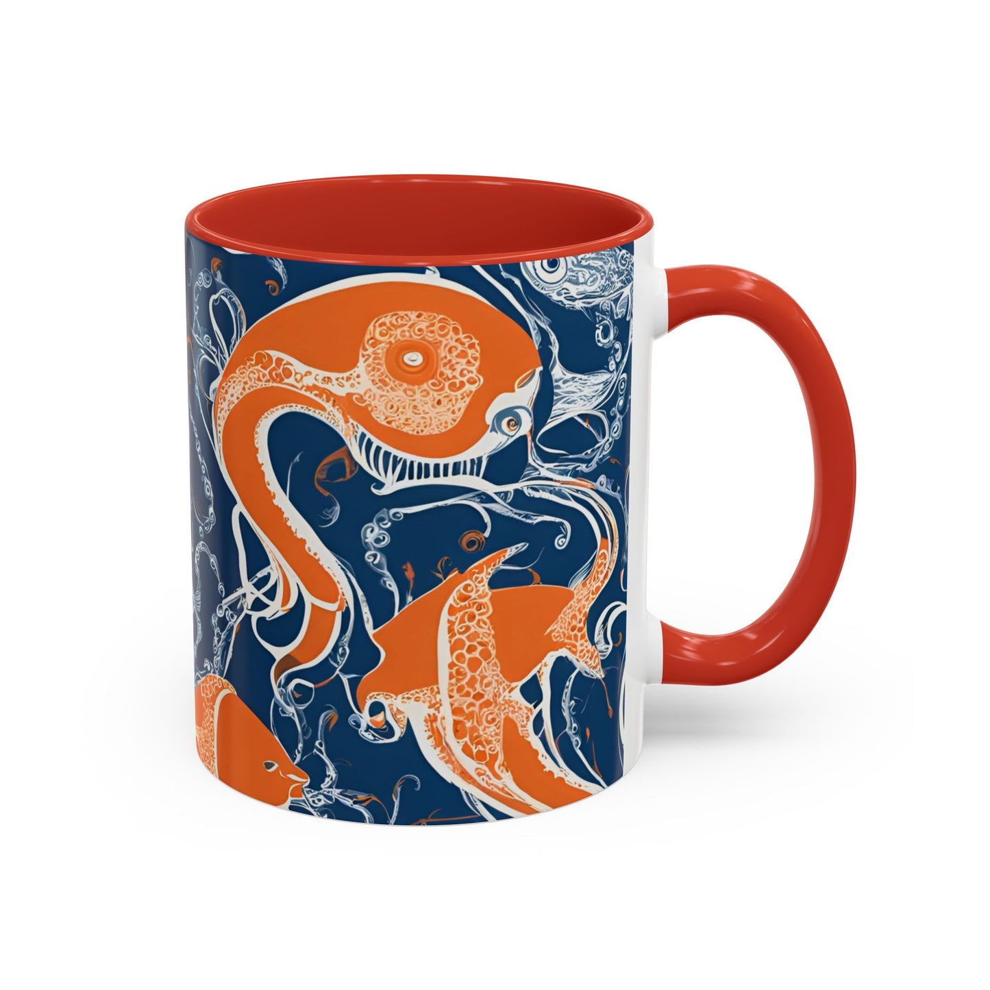 Orange Fish 10 Accent Coffee Mug (11oz)