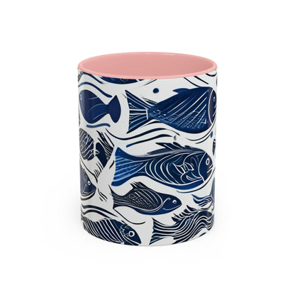Fish 11 Accent Coffee Mug (11oz)