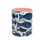 Fish 11 Accent Coffee Mug (11oz)