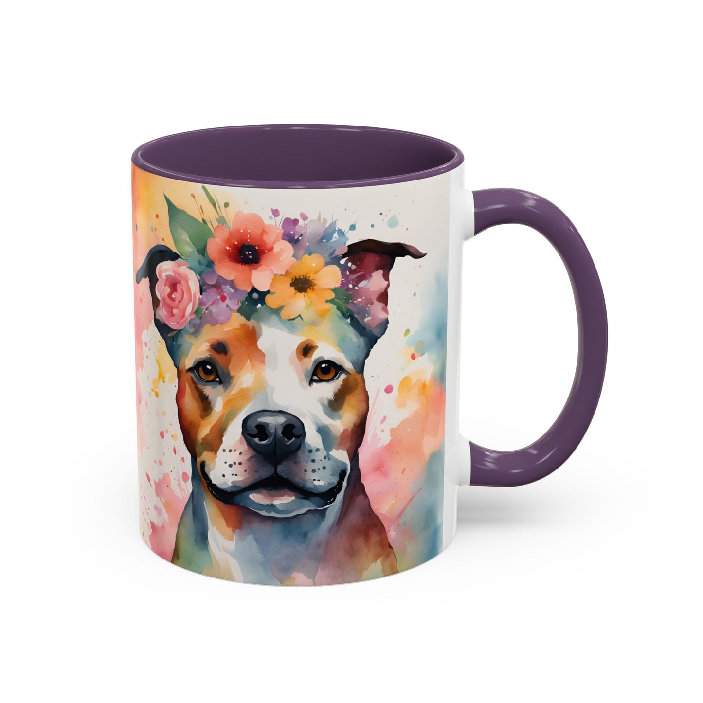 Staffordshire Bull Terrier 03 Accent Coffee Mug - Dog Lover Gift
