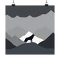 Lone Collection Wolf 8 Matte Square Posters