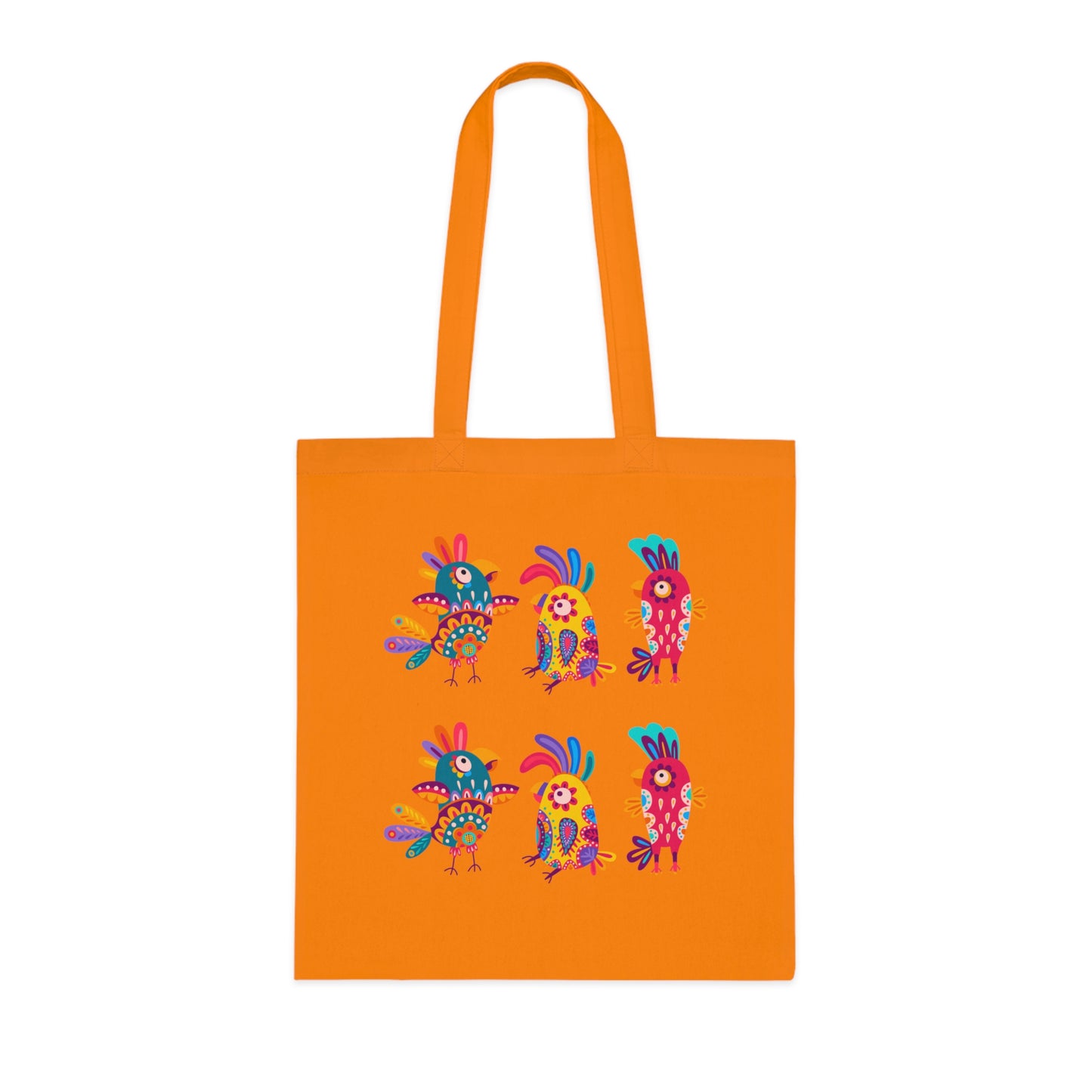 Funky birds 11 Cotton Tote