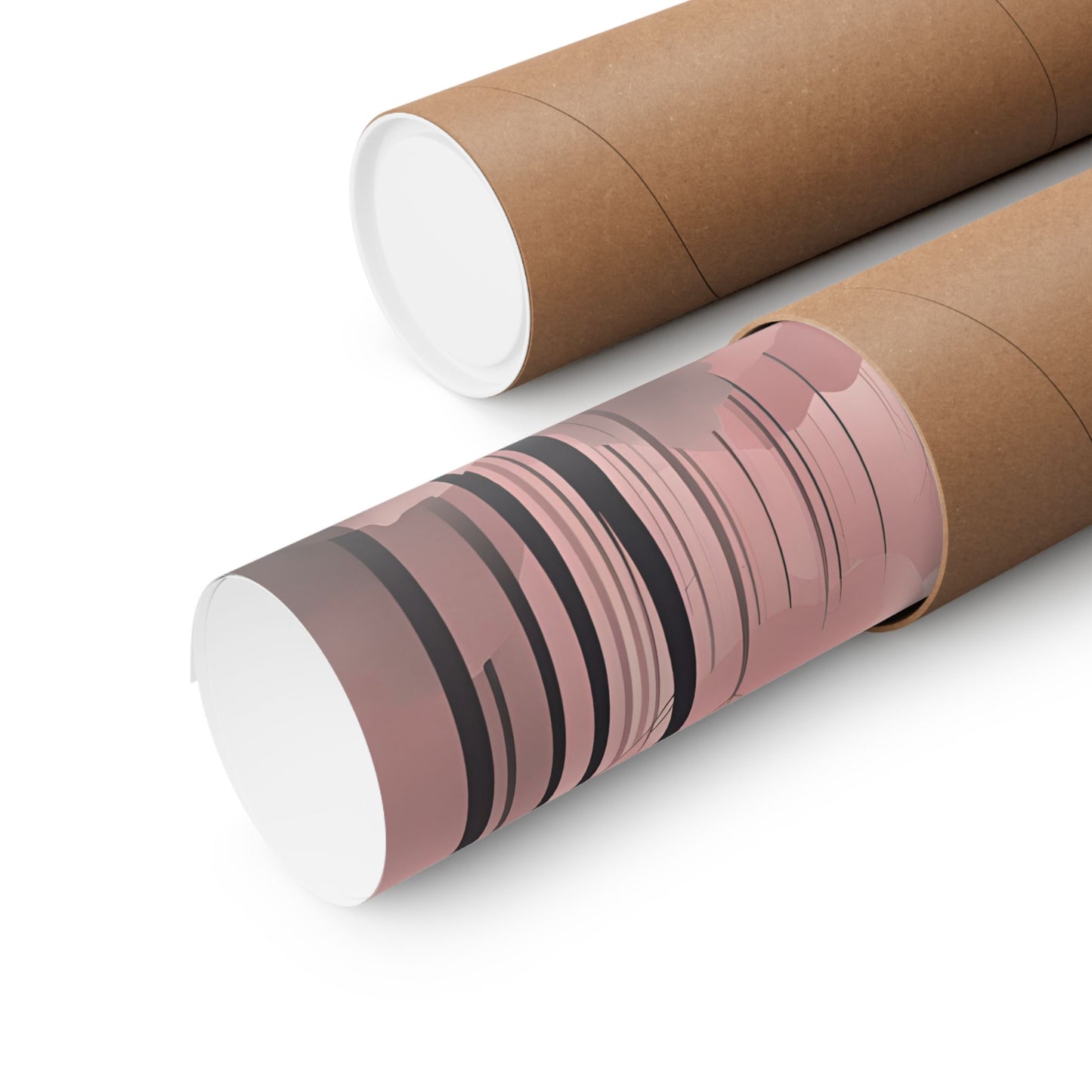 Lonely Forest Pink 14 Matte Square Posters