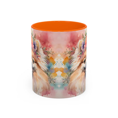 Pomeranian 02 Accent Coffee Mug - Dog Lover Gift