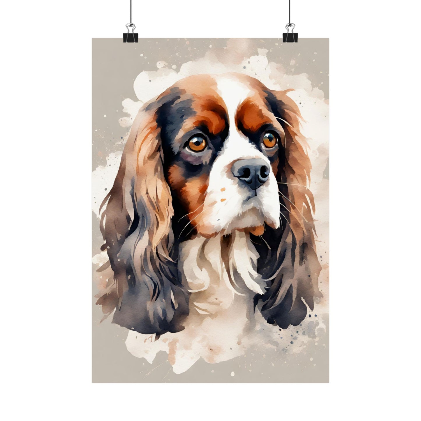 Dogs King Charles Spaniel 04 Matte Vertical Poster