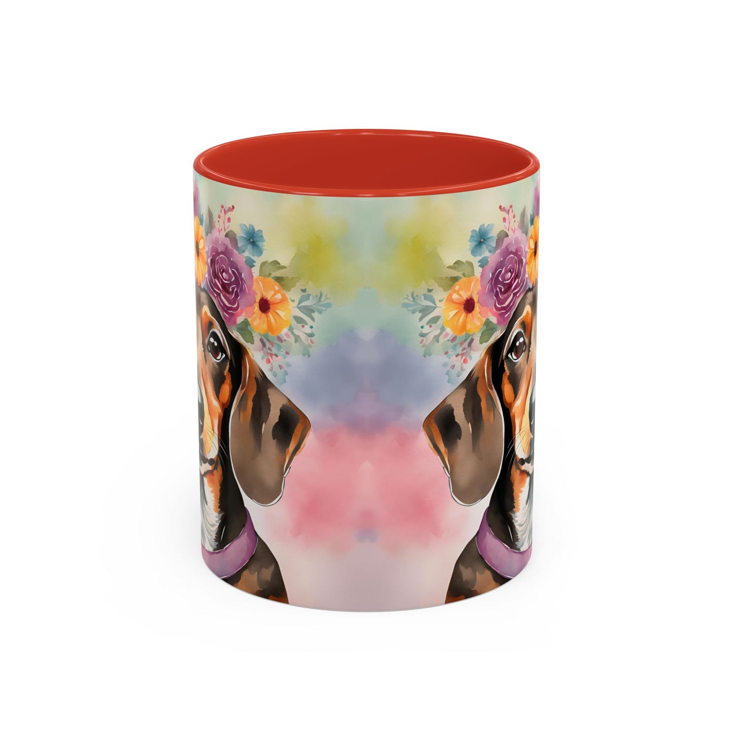 Dachshund 03 Accent Coffee Mug - Dog Lover Gift