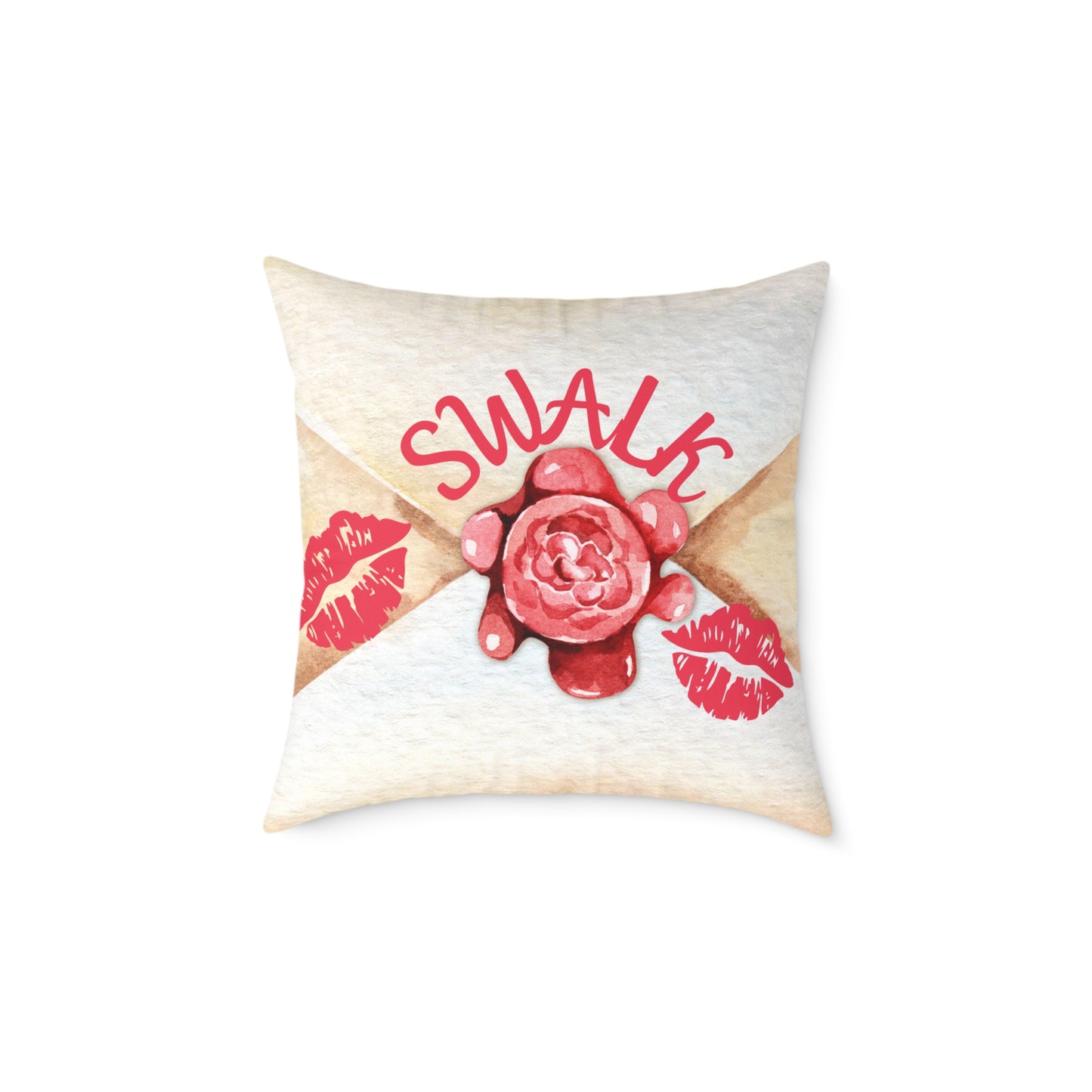 Personalized Valentines Letter Poly Pillow