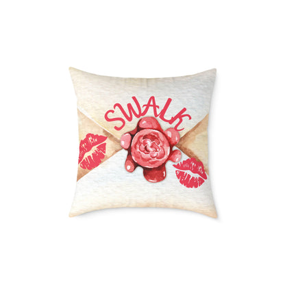 Personalized Valentines Letter Poly Pillow