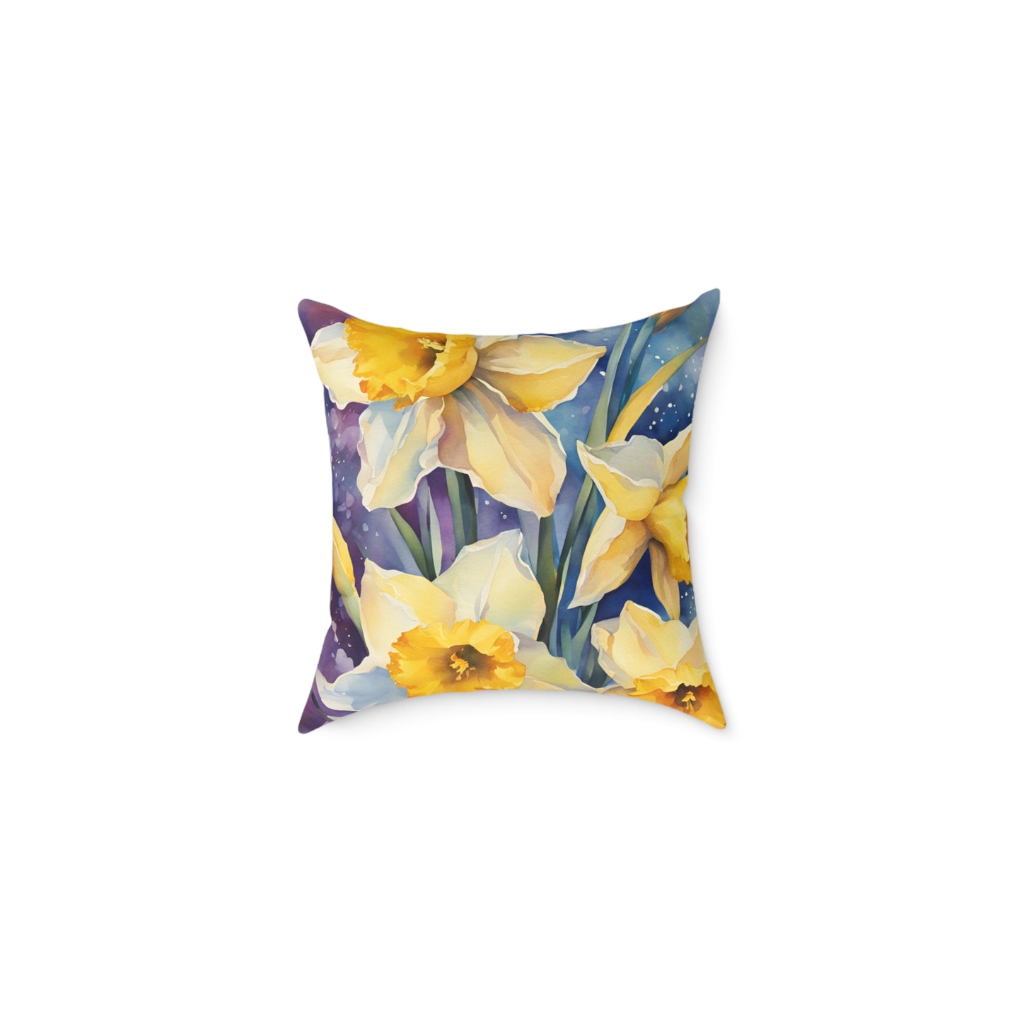 Daffodils 03 Poly Pillow - Natures Beauty Design