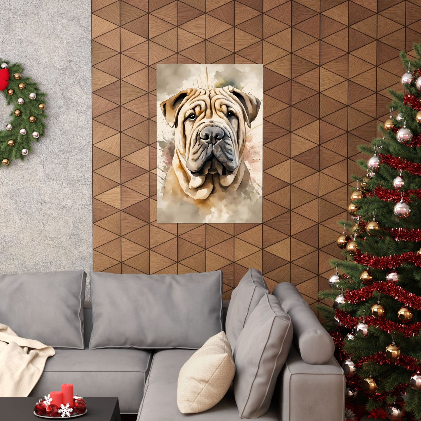 Dogs Shar Pei 01 Matte Vertical Poster