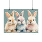 Nursery Bunnies 3 Matte Horizontal Posters