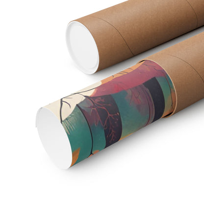Retro forest 2 Matte Horizontal Posters