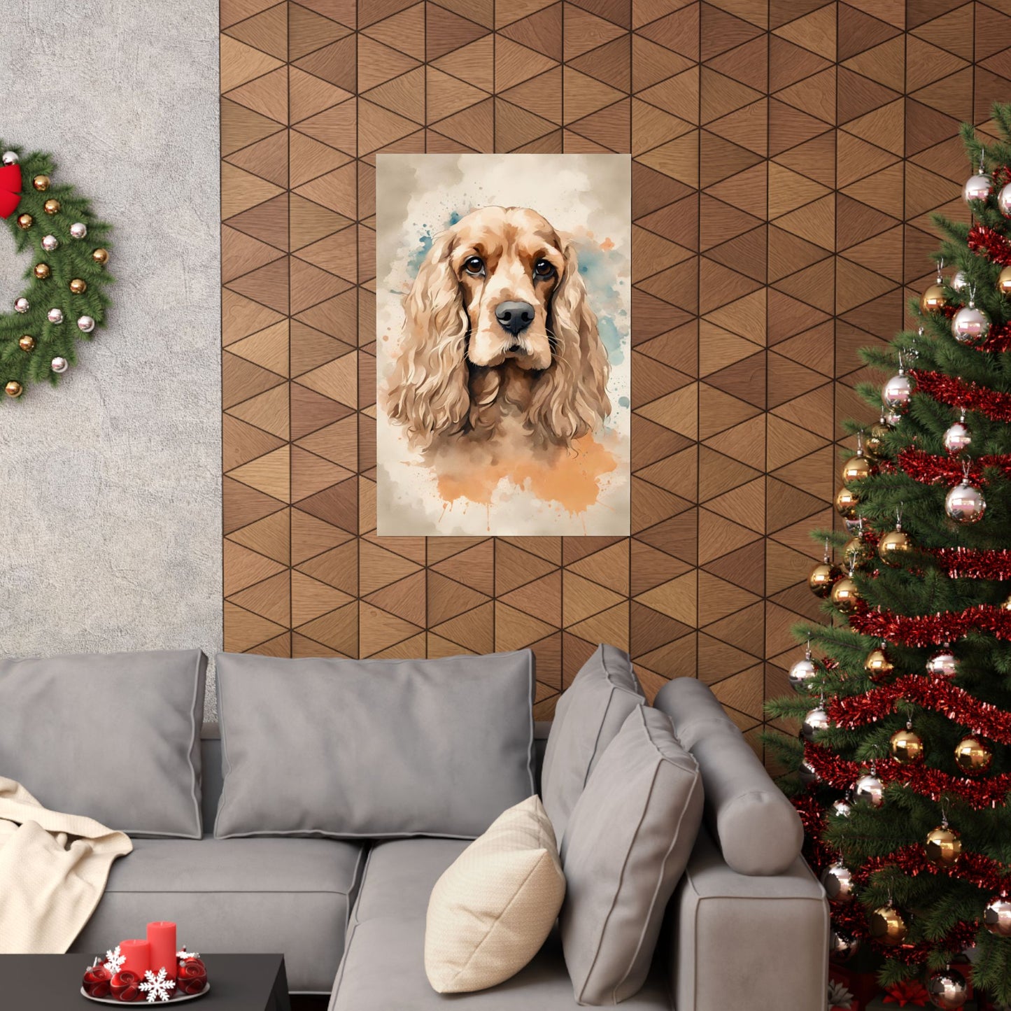 Dogs Cocker Spaniel 02 Matte Vertical Poster