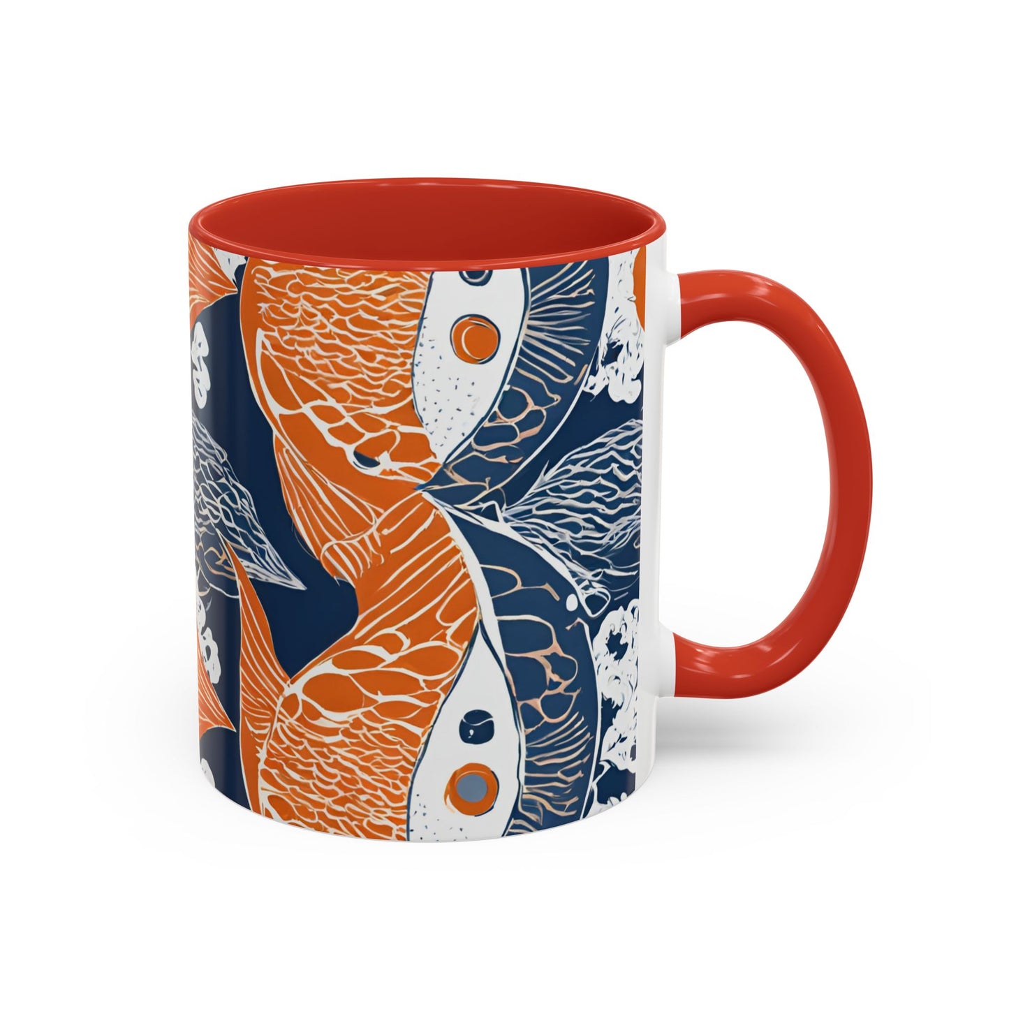 Orange Fish 01 Accent Coffee Mug (11oz)