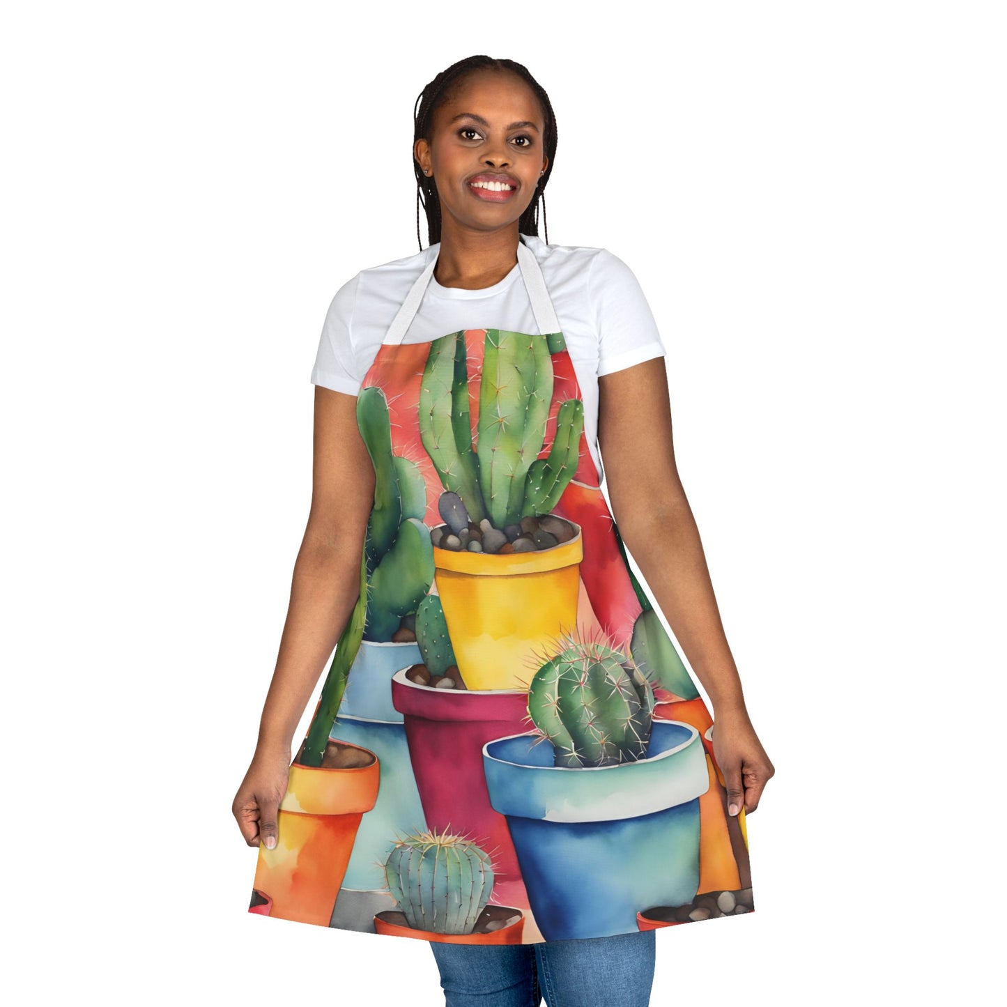 Multi Cacti 3 Adult Apron (AOP)
