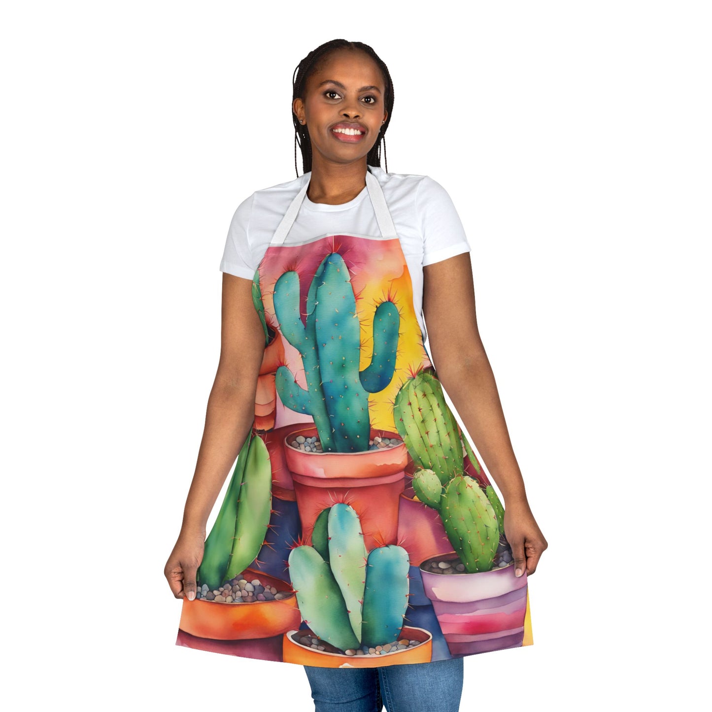 Multi Cacti 2 Adult Apron (AOP)