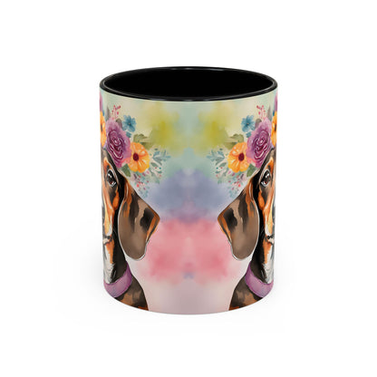 Dachshund 03 Accent Coffee Mug - Dog Lover Gift