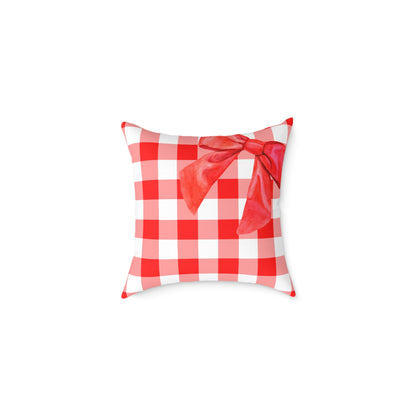 Valentine Cup Cookies Poly Pillow