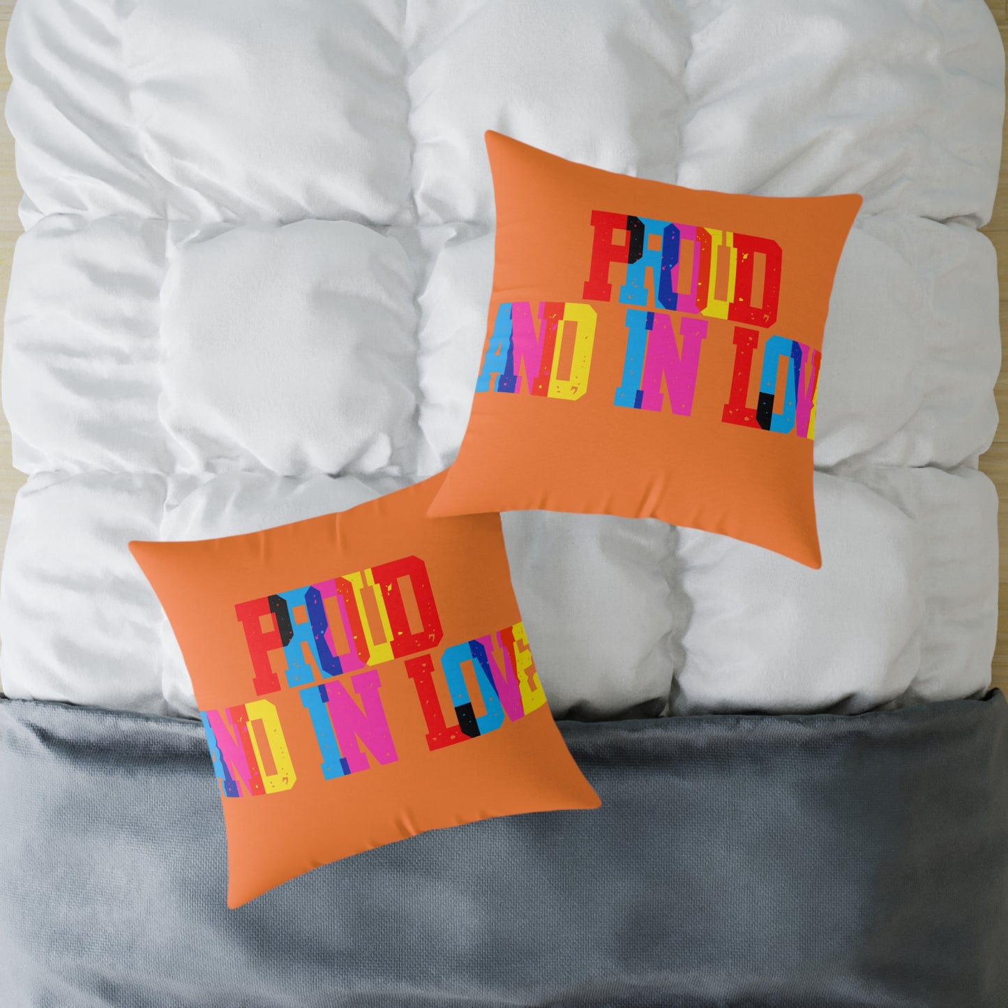 Proud And In Love Poly Pillow