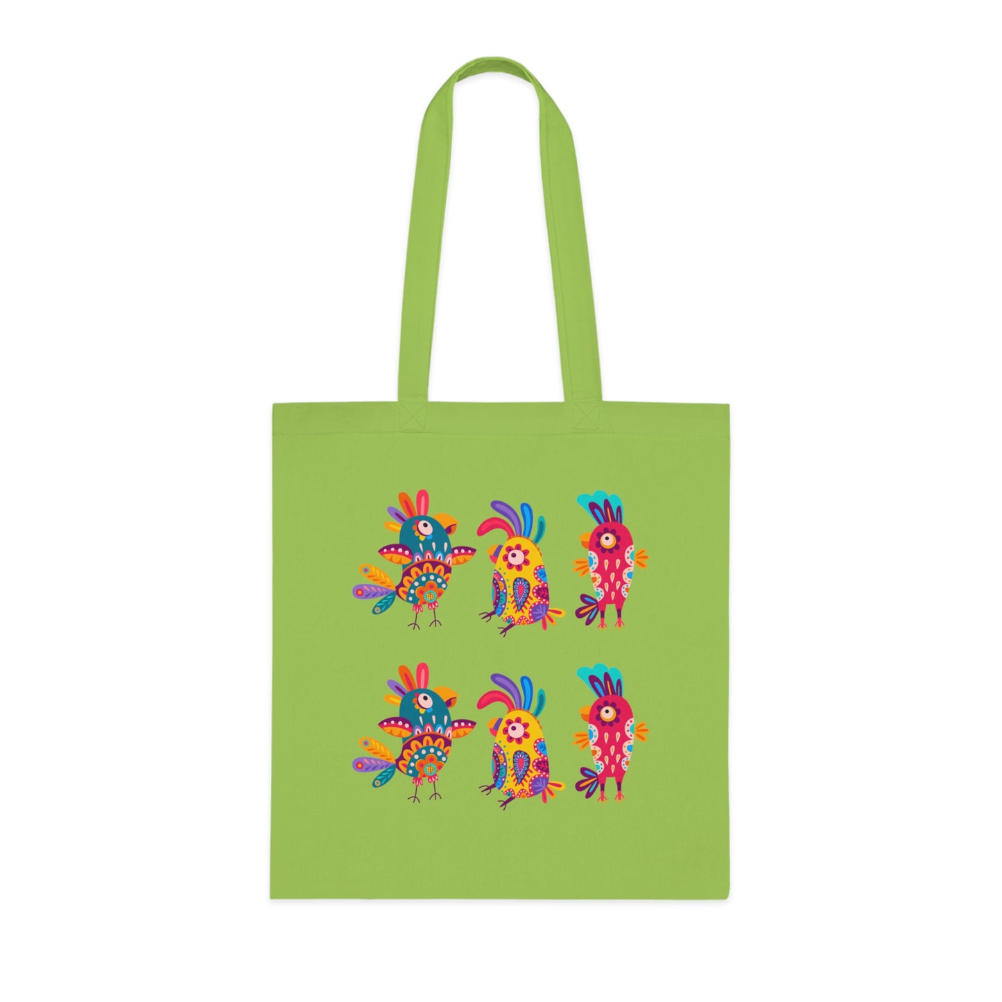 Funky birds 11 Cotton Tote