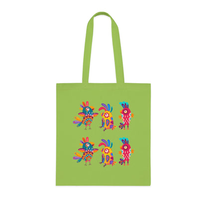 Funky birds 11 Cotton Tote