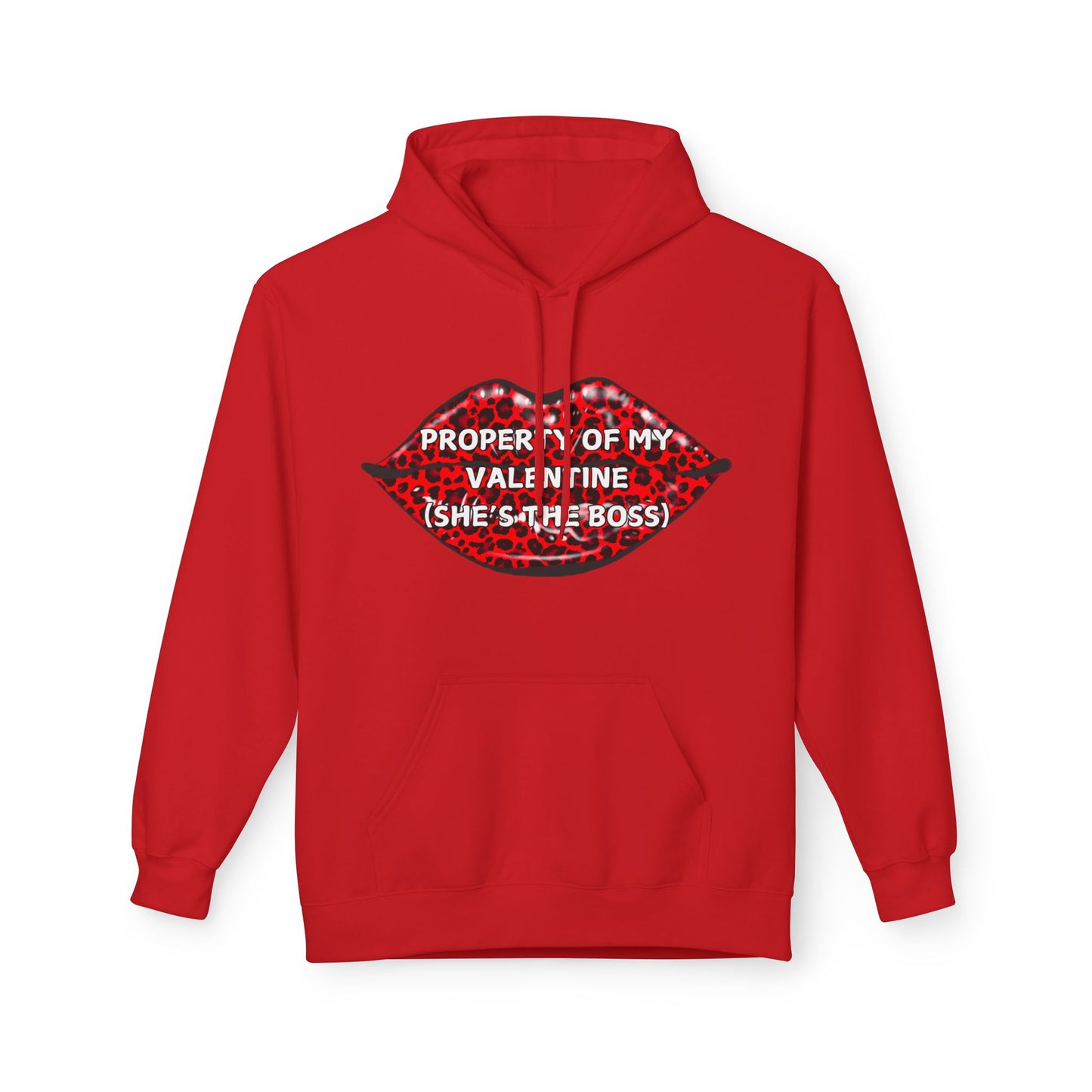 Property Of My Valentine (She’s The Boss) Mens Valentines Hoodie