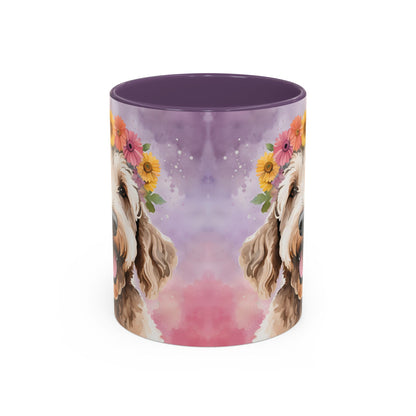 Labradoodle 02 Accent Coffee Mug - Dog Lover Gift