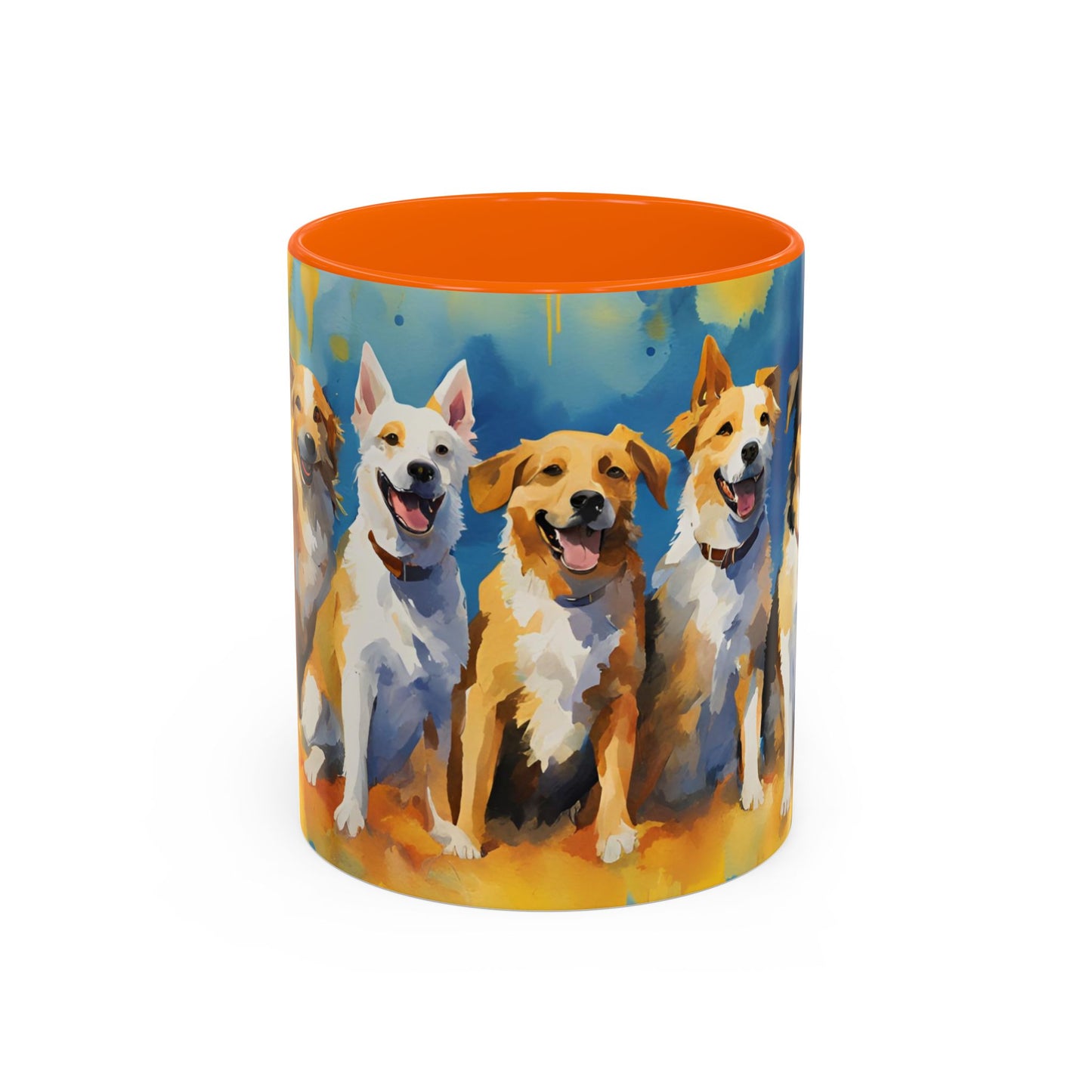 Multicolored Doggies 1 Accent Mug 11oz