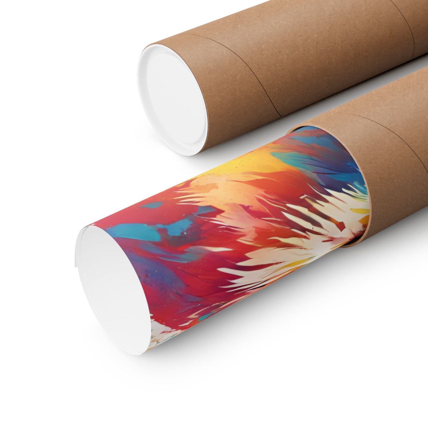 Multicolored Hare 1 Matte Vertical Poster